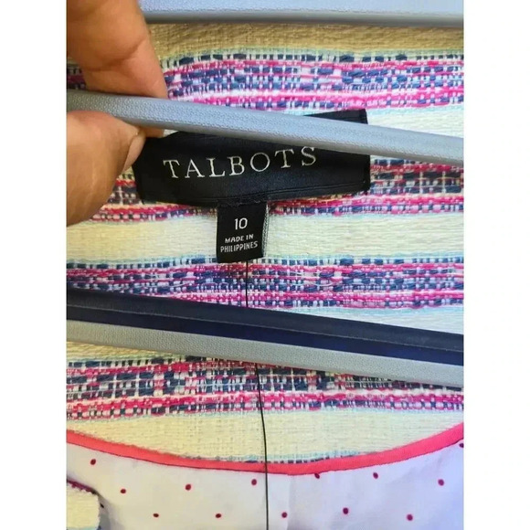 Talbots Tweed Blazer Jacket Women Size 10 - Picture 3 of 4